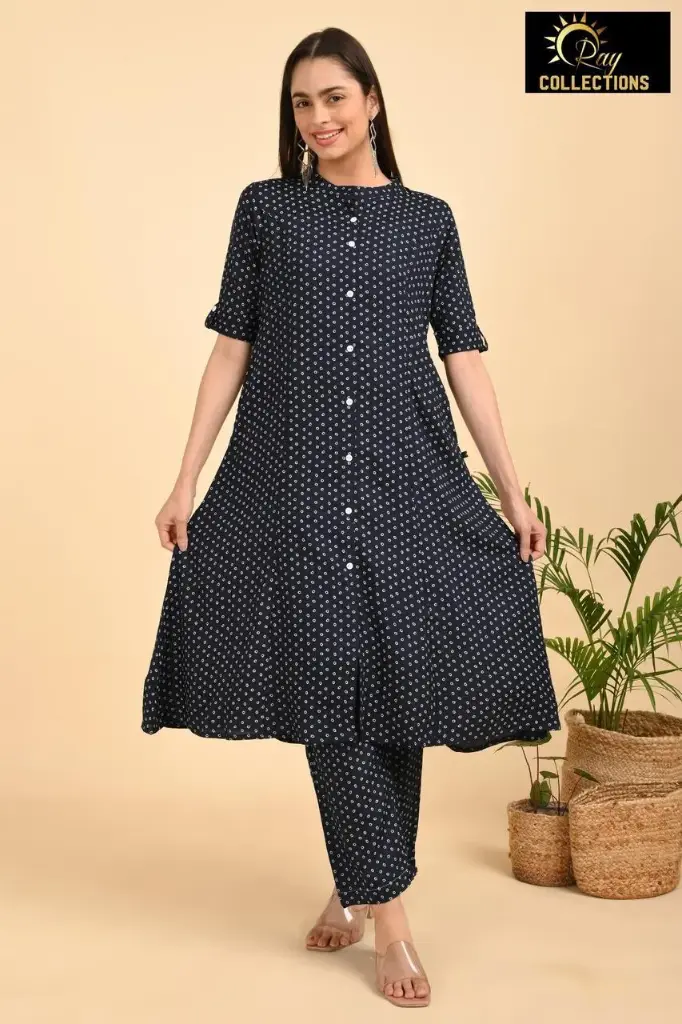 Rayon aline cordsets navyblue 