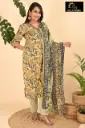 Cotton Duppatta Kurta sets Green