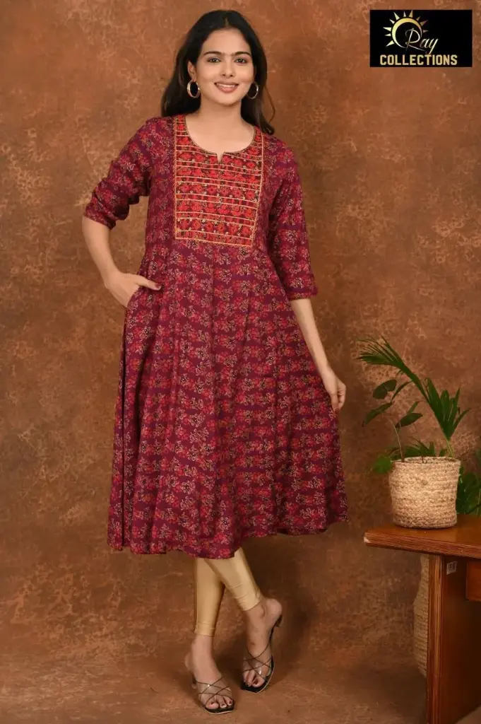 Umbrella kurtis Brown