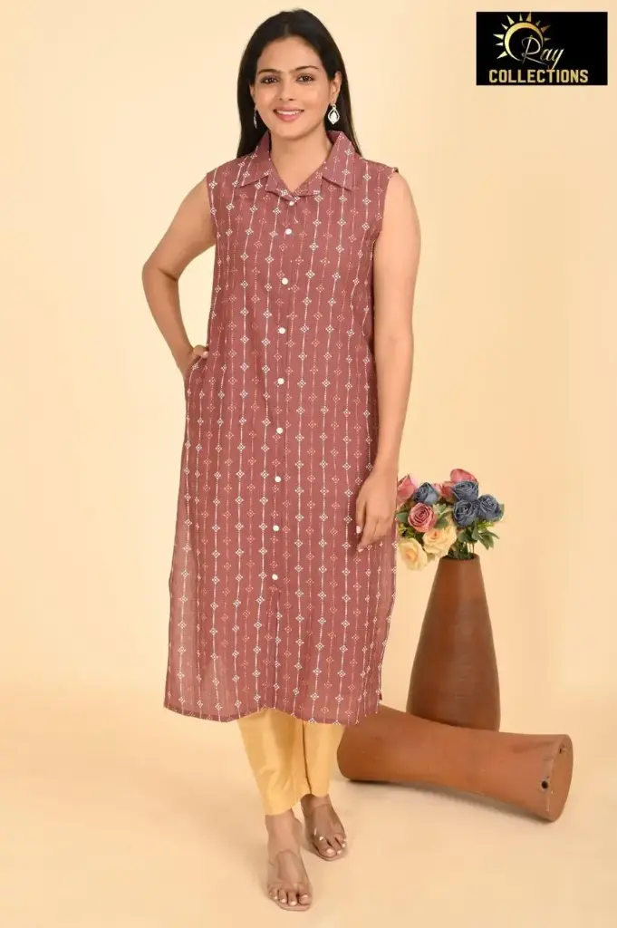 Mens collar cordsets Brown (S-38)