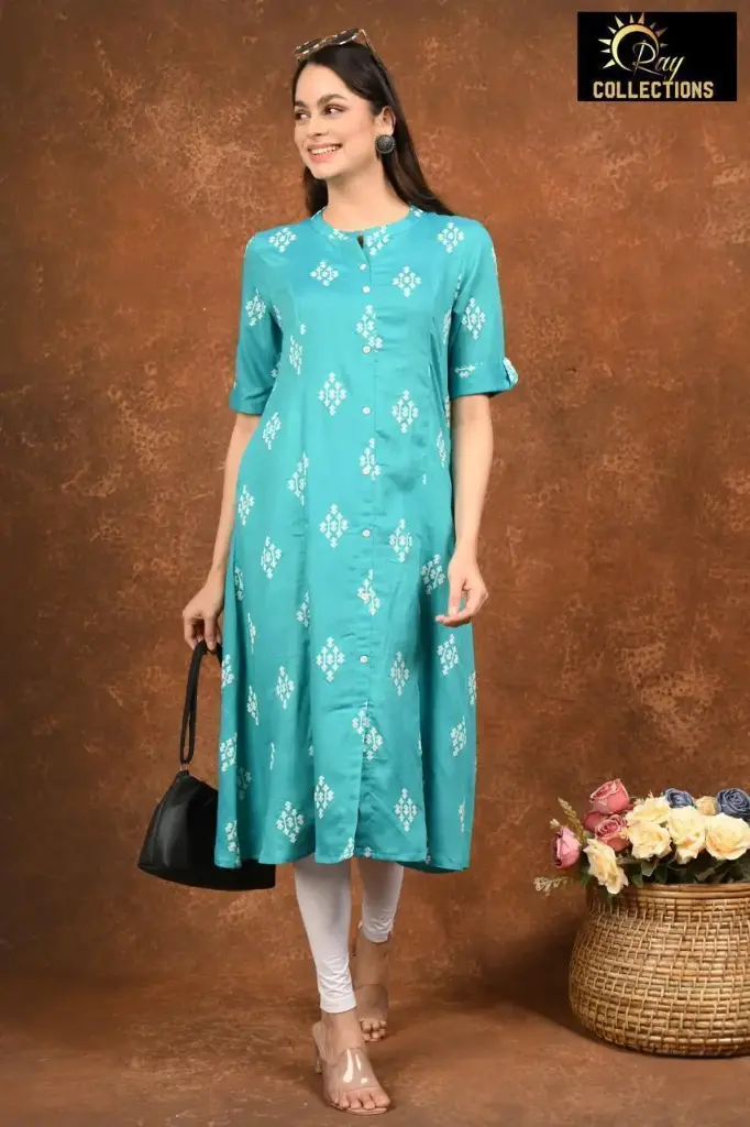 Aline kurtis  Blue (S-38)