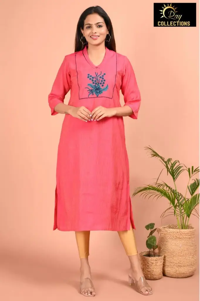 Designer kurtis Pink (S-38)