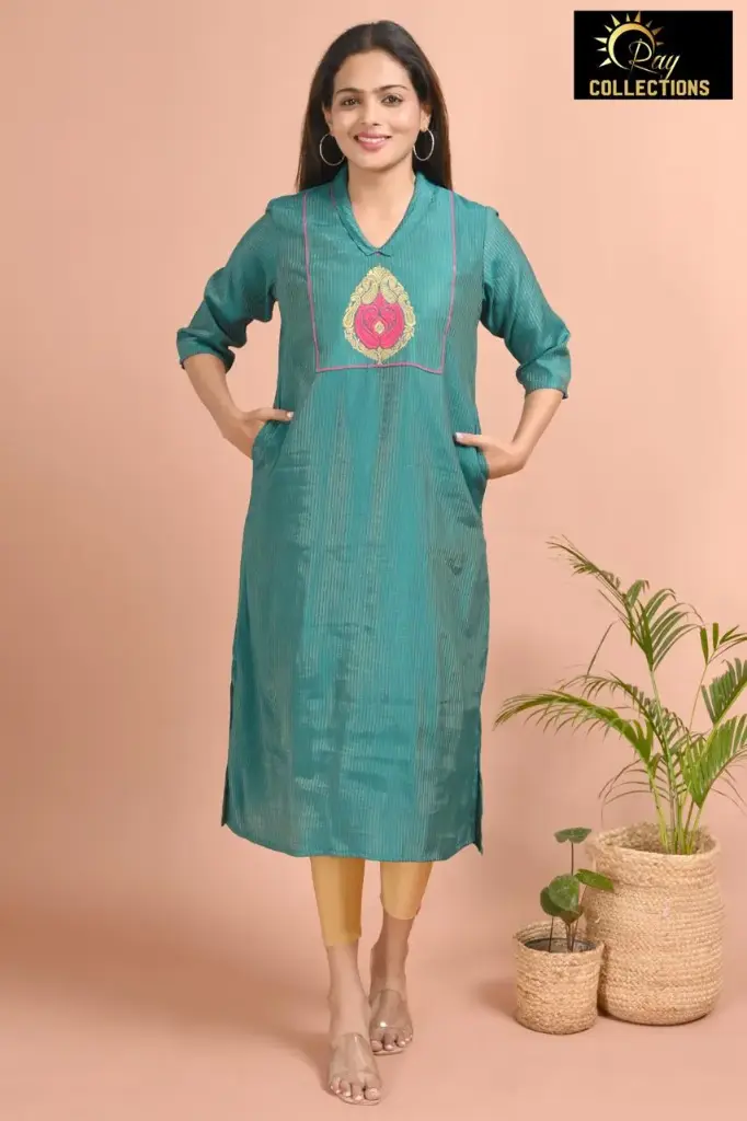 Designer kurtis R blue (S-38)