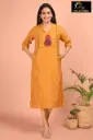 Designer kurtis bright gold