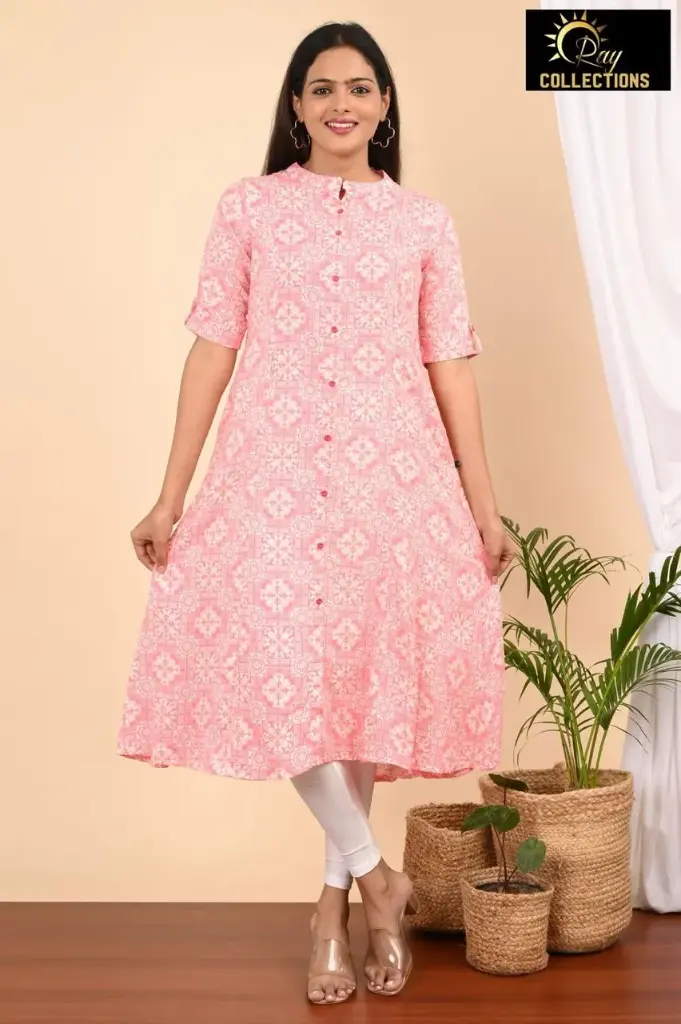 Aline New batch 3 Peach, White patterns