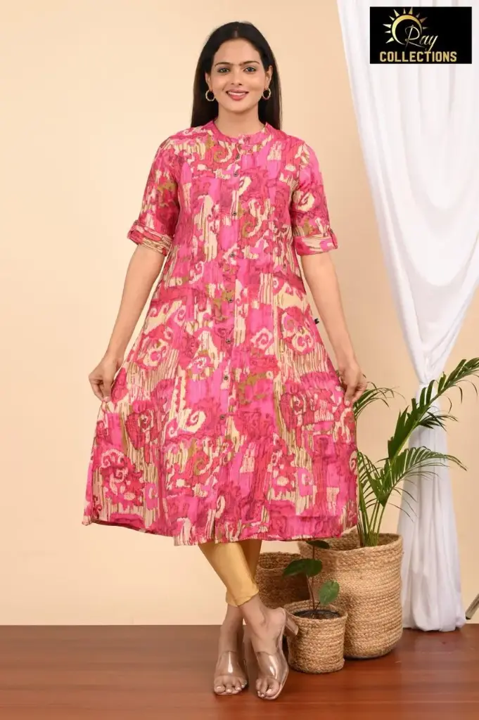 Aline Pink, Gold Patterns (S-38)