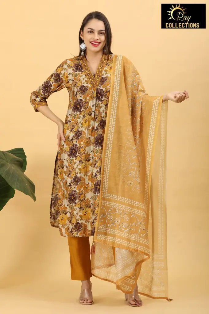 Vatican duppatta sets yellow (M-40)