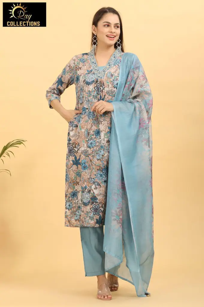 Rayon foil light blue (S-38)