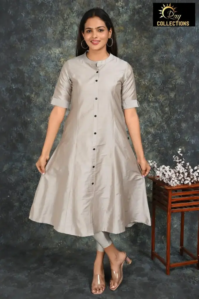 Aline kurtis Gray (S-38)