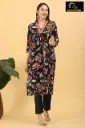 Vatican kurti set Black with orange