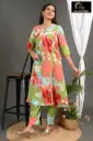 ALINE CORDSETS Green, Pink-Blue-Cream Flower