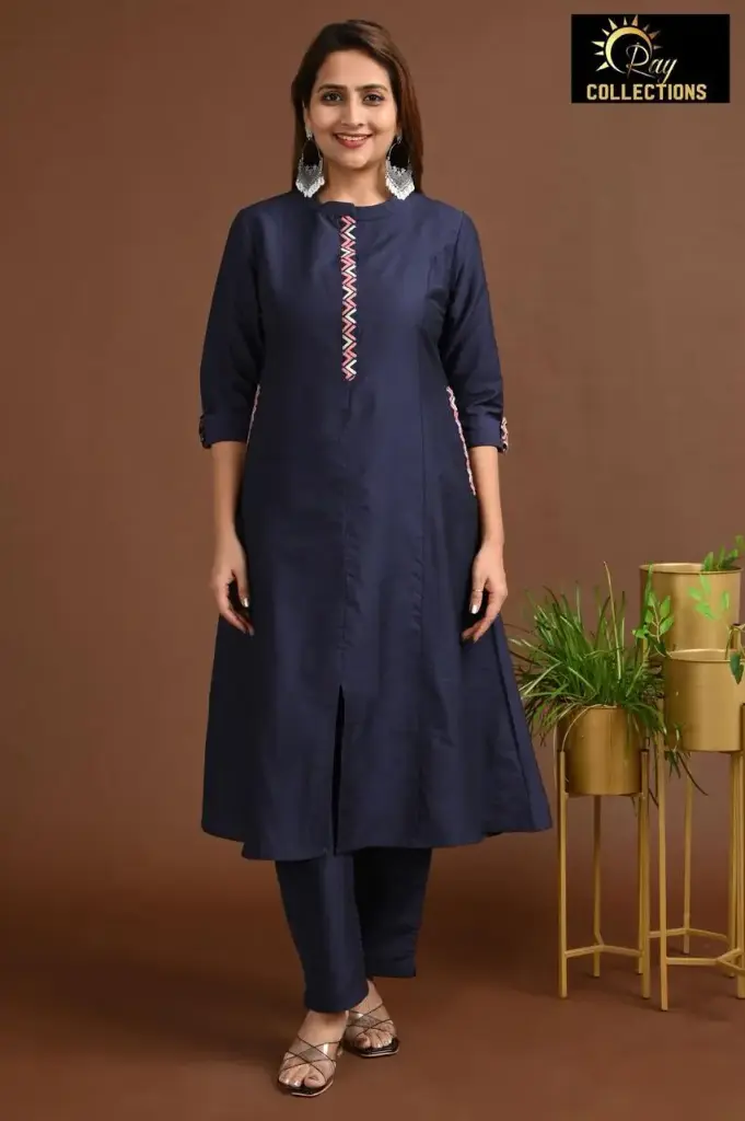 Aline Cordsets  Shiny Navy Blue 