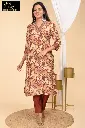 Vatican kurtiset Brown with Gold Leaves