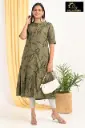 Combo Aline kurtis 2 @ 1060 Olive Greem