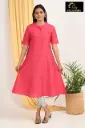 Combo Aline kurtis 2 @ 1200 Rose Pink