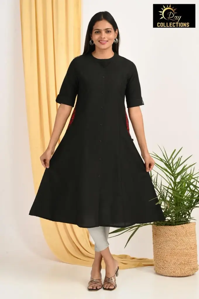 Combo Aline kurtis 2 @ 1200 Black (S-38)