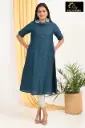 Combo Aline kurtis 2 @ 1200 Dark Greenish Blue