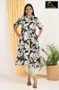 Combo Aline kurtis 2 @ 1200 Red With Cream Flowers