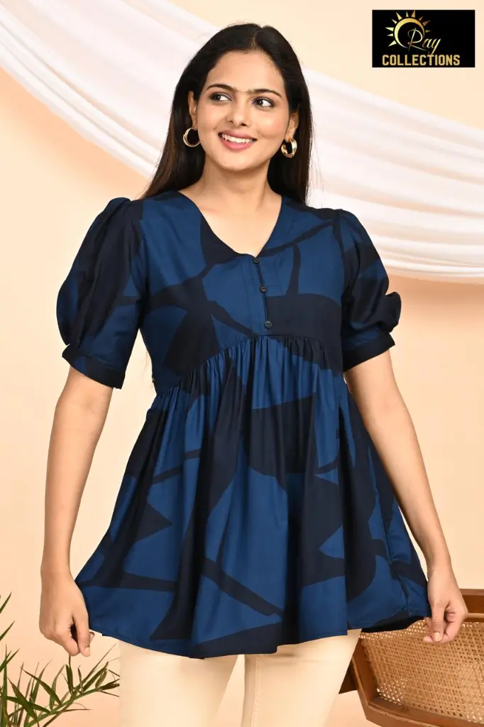 Short Tops Collar Neck Roman  (XS-36)