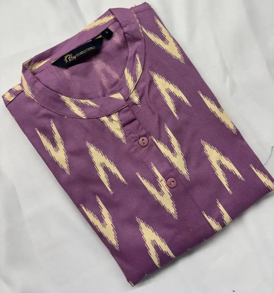 Collar kurtis light Purple shade  (S-38)