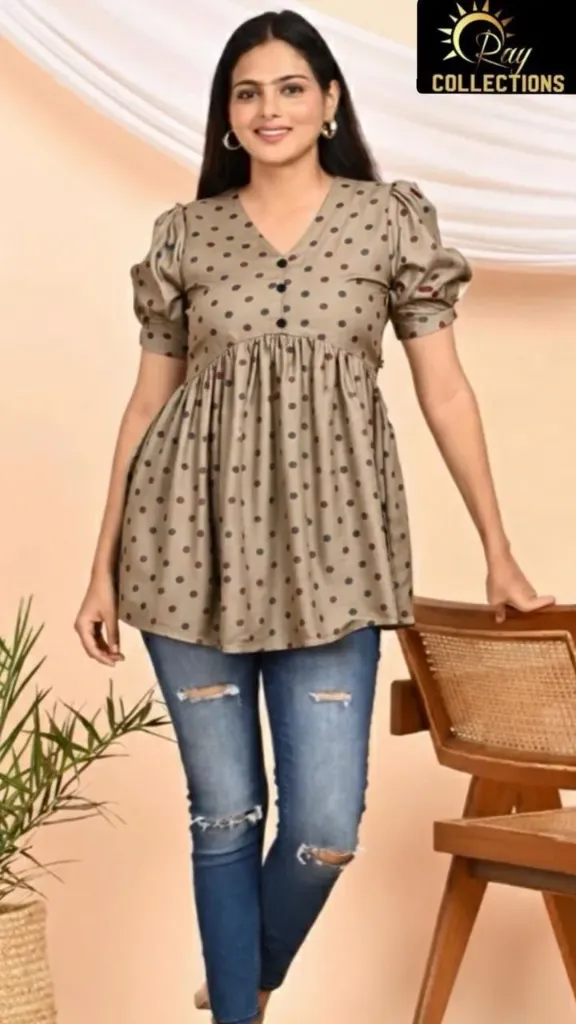 Short Tops V Neck SFW11 (XS-36)