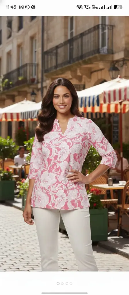 Short Tops Cotton Pink