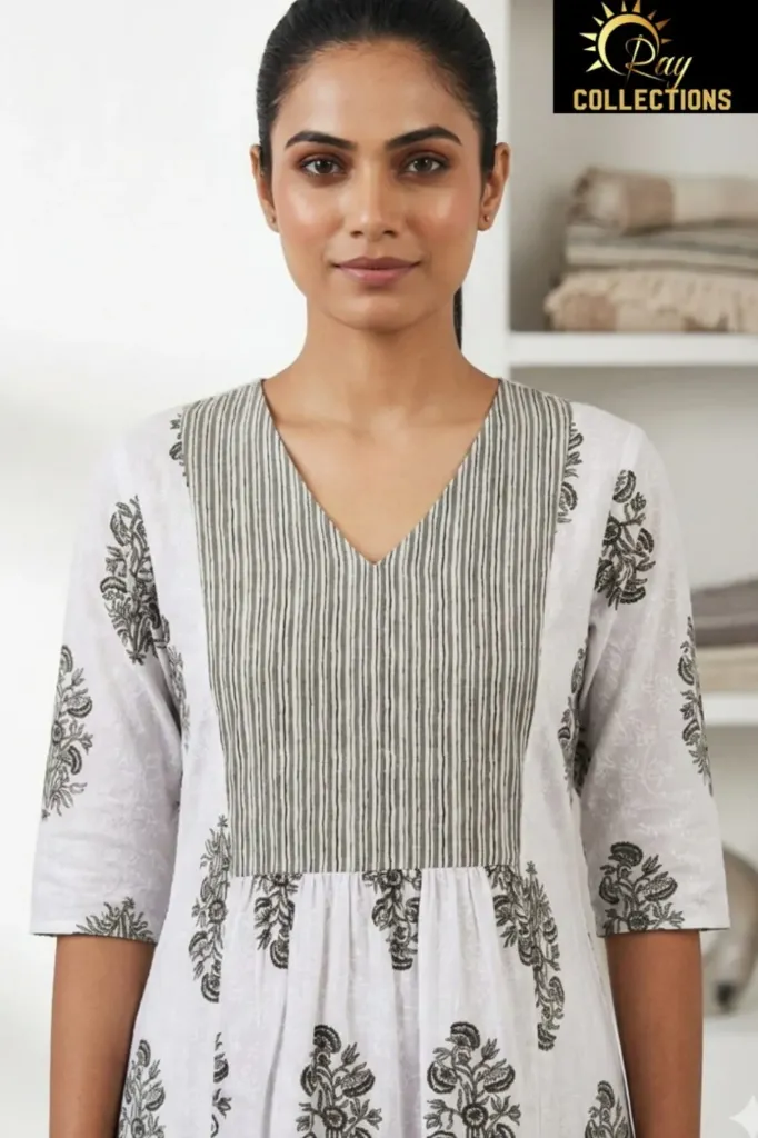 Summer Special Cotton Kurti Sets Olive Green Design (S-38)