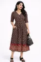 Umbrella kurtis Black, Brown Design
