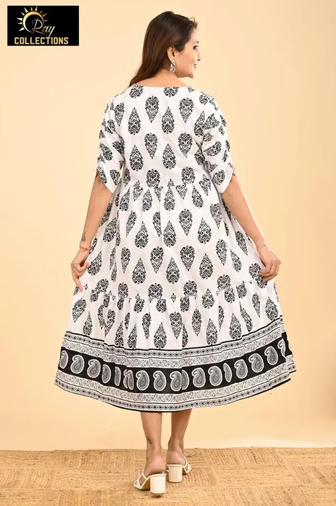 Cotton Frocks White and Black