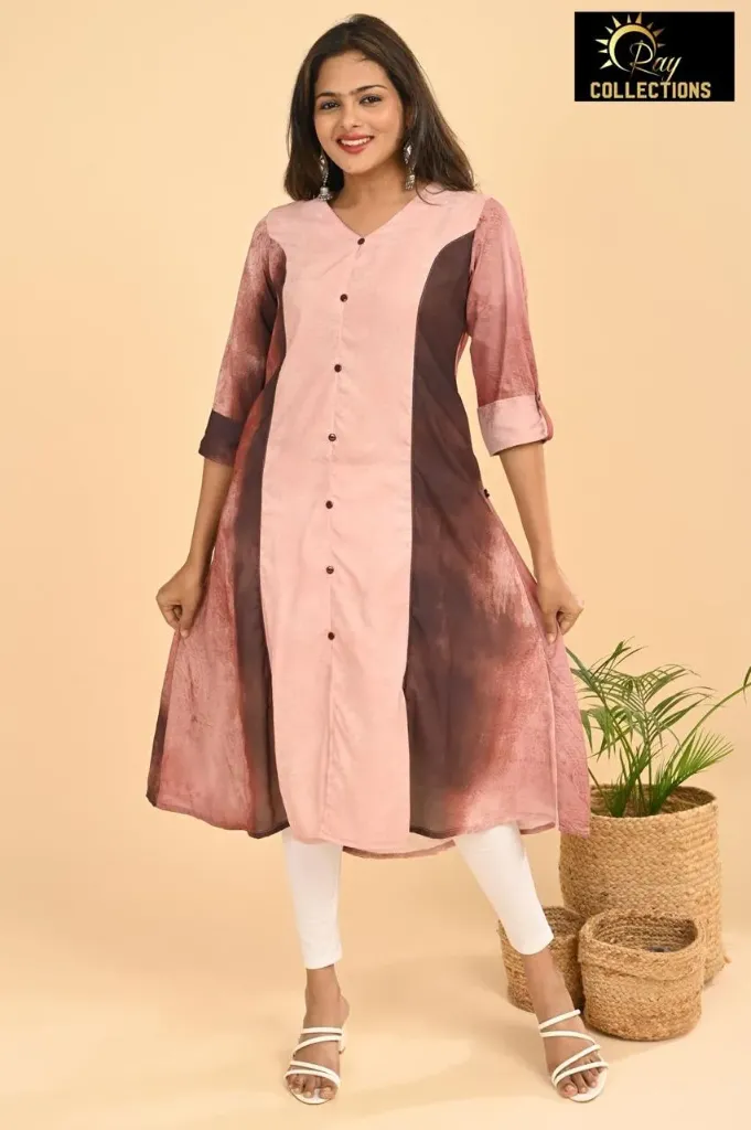 Aline Kurtis Light Peach, Brown Shade