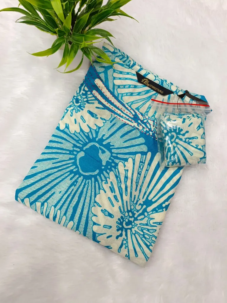 Office wear / College wear kurtis Blue Design