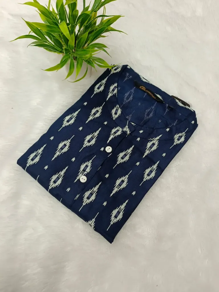 Office wear / College wear kurtis Navy Blue Design (S-38)