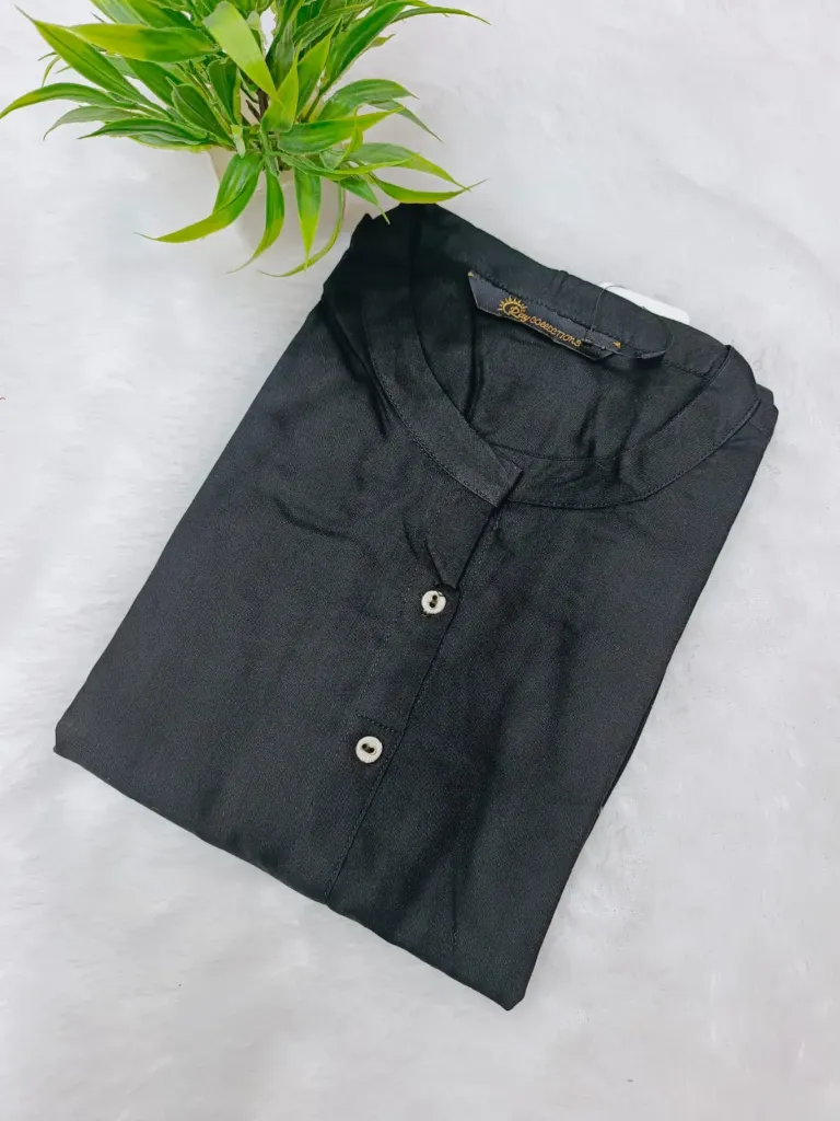 Office wear / College wear kurtis Plain Black