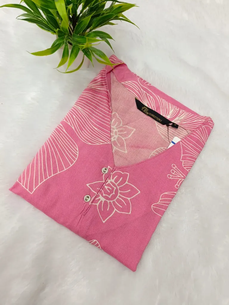 Office wear / College wear kurtis Light Pinkish Design