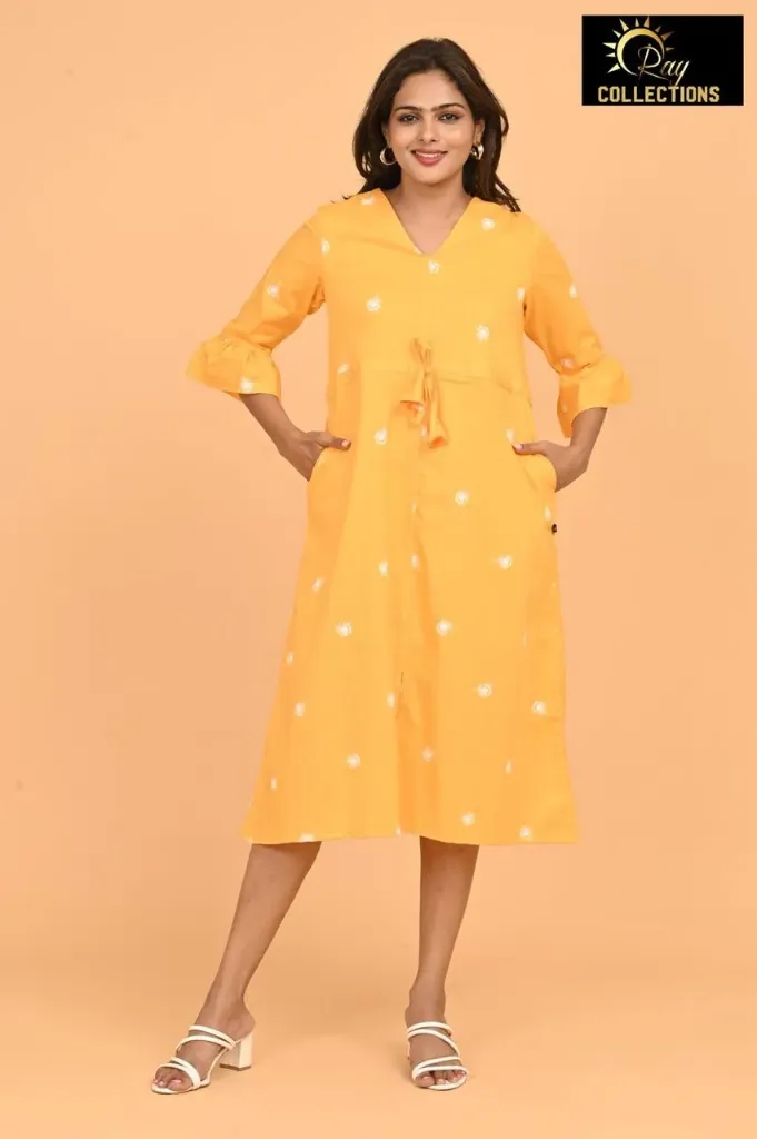 Umbrella kurtis 3 Light Orange