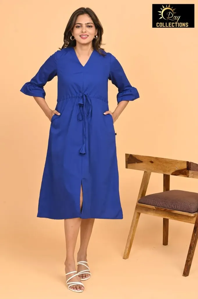 Umbrella kurtis 3 Indigo Blue