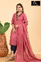 Vichitra Silk with lining sets Peach