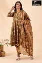 Cotton sets with Fullarm Sleeves Brown, Green Patterns