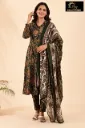 Cotton sets with Fullarm Sleeves Olive Green, MultiColor design