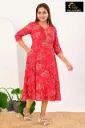 Umbrella kurtis 4 Rose Pink