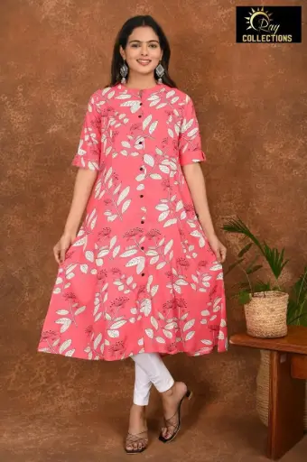 Aline kurtis Pink