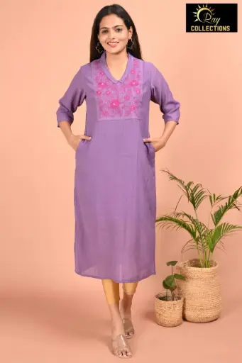 Designer kurtis Voilet