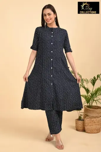 Rayon aline cordsets navyblue 