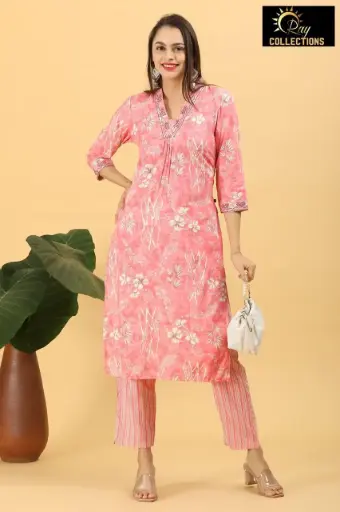 Vatican kurti set Light Pink 