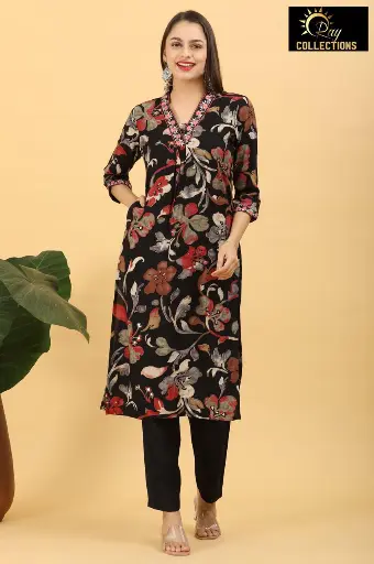 Vatican kurti set Black 